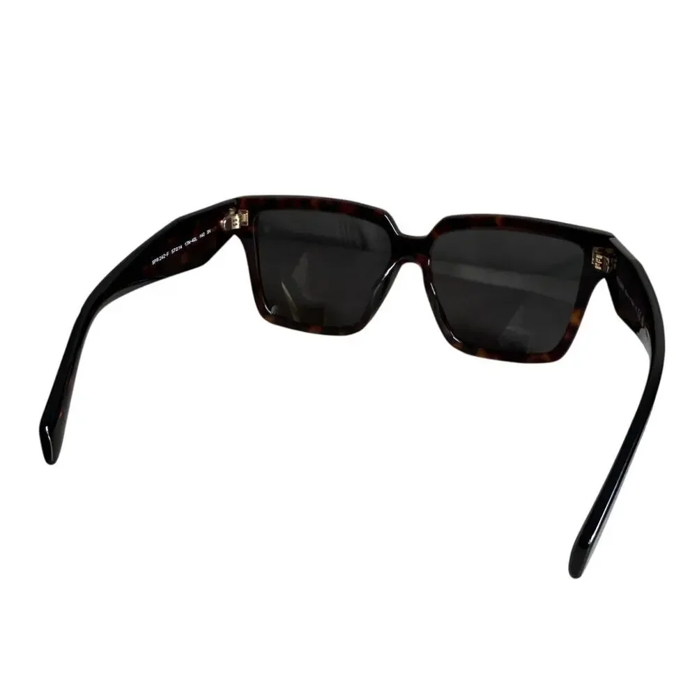 Authentic Prada Animal Print Square Sunglasses Luxury Designer Vacation BohoGift